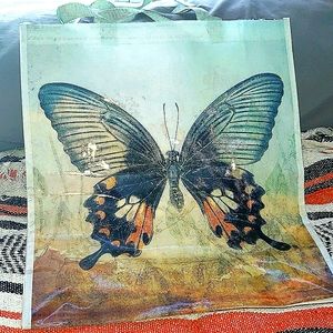 LARGE Recyclable Butterfly-Themed Bag